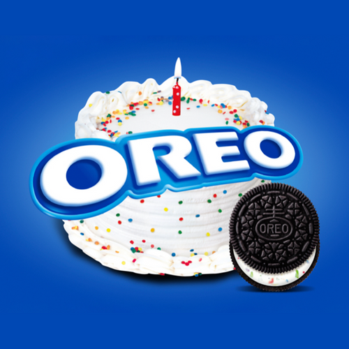 Birthday Cake Creme Chocolate Sandwich Cookies, Family Size K8