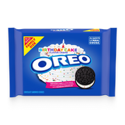 Birthday Cake Creme Chocolate Sandwich Cookies, Family Size, 2 Pack G5
