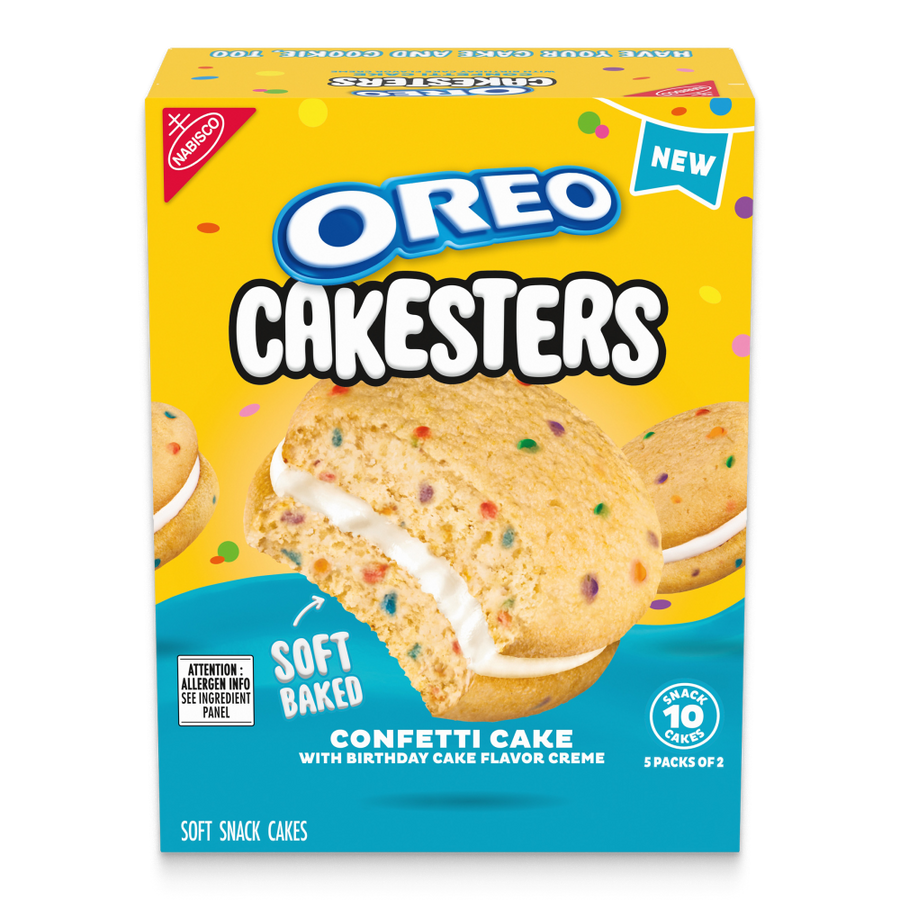 Cakesters Confetti Cake Soft Snack Cakes, Snack Packs H5