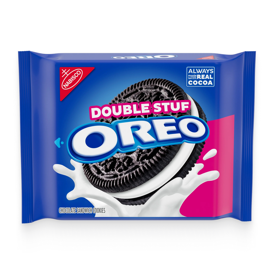 Double Stuf Chocolate Sandwich Cookies, Family Size L6