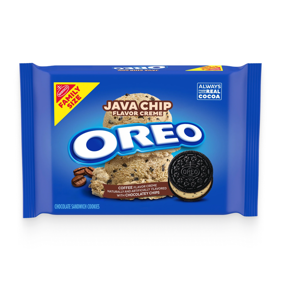 Java Chip Creme Chocolate Sandwich Cookies, Family Size J6