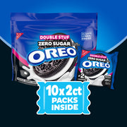 Zero Sugar Double Stuf Chocolate Sandwich Cookies, Snack Packs, 2 Pack G1
