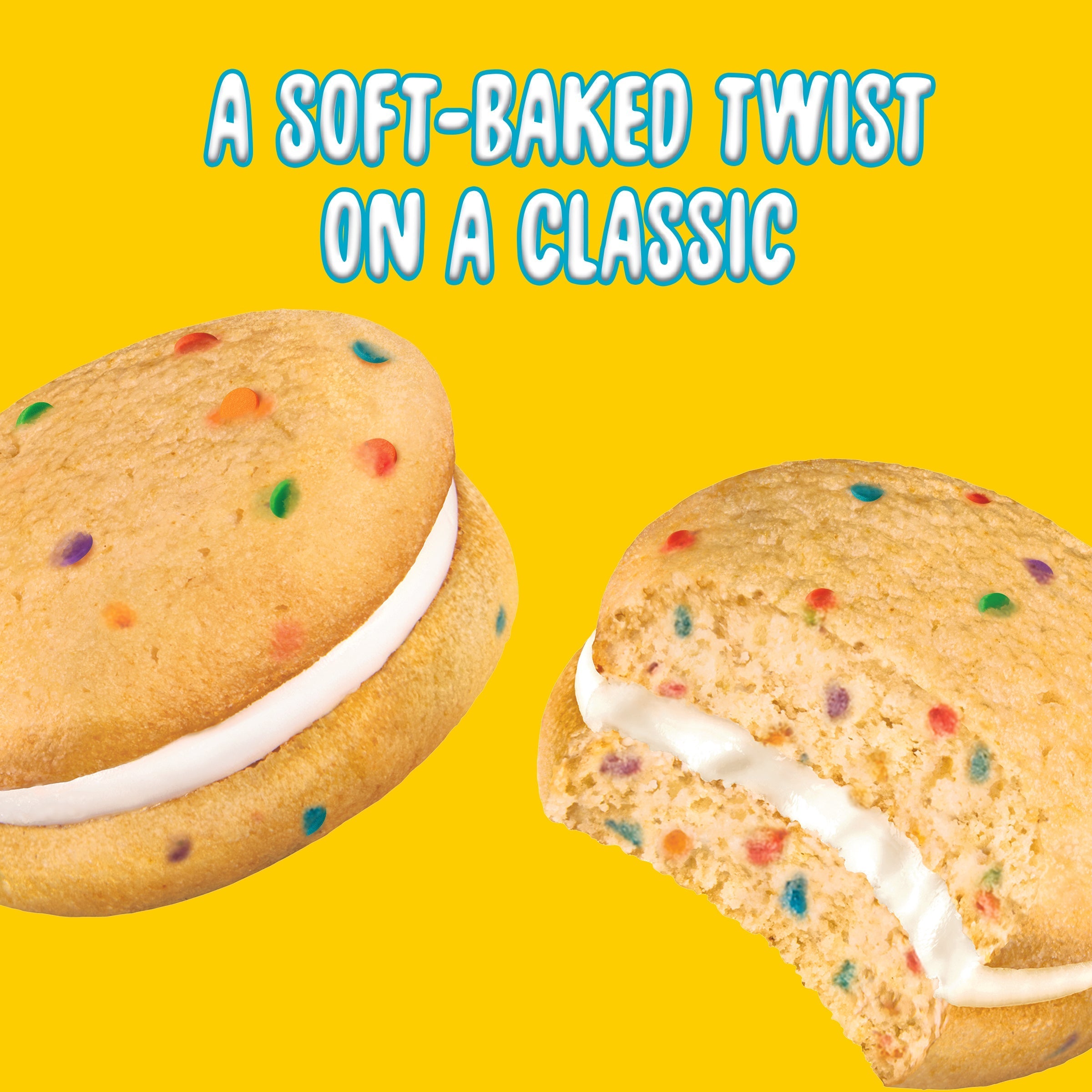 Cakesters Confetti Cake Soft Snack Cakes, Snack Packs, 2 Pack G3