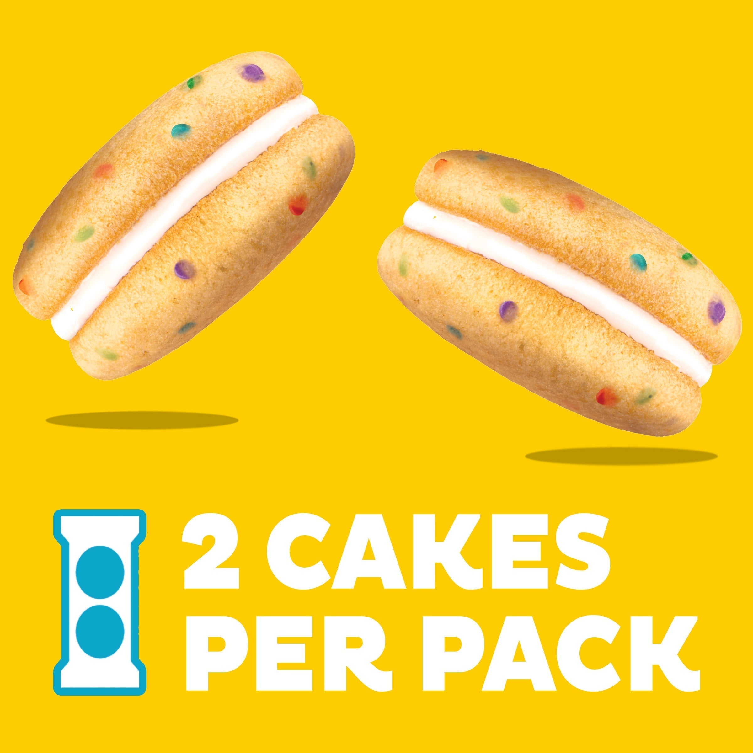 Cakesters Confetti Cake Soft Snack Cakes, Snack Packs, 2 Pack G3