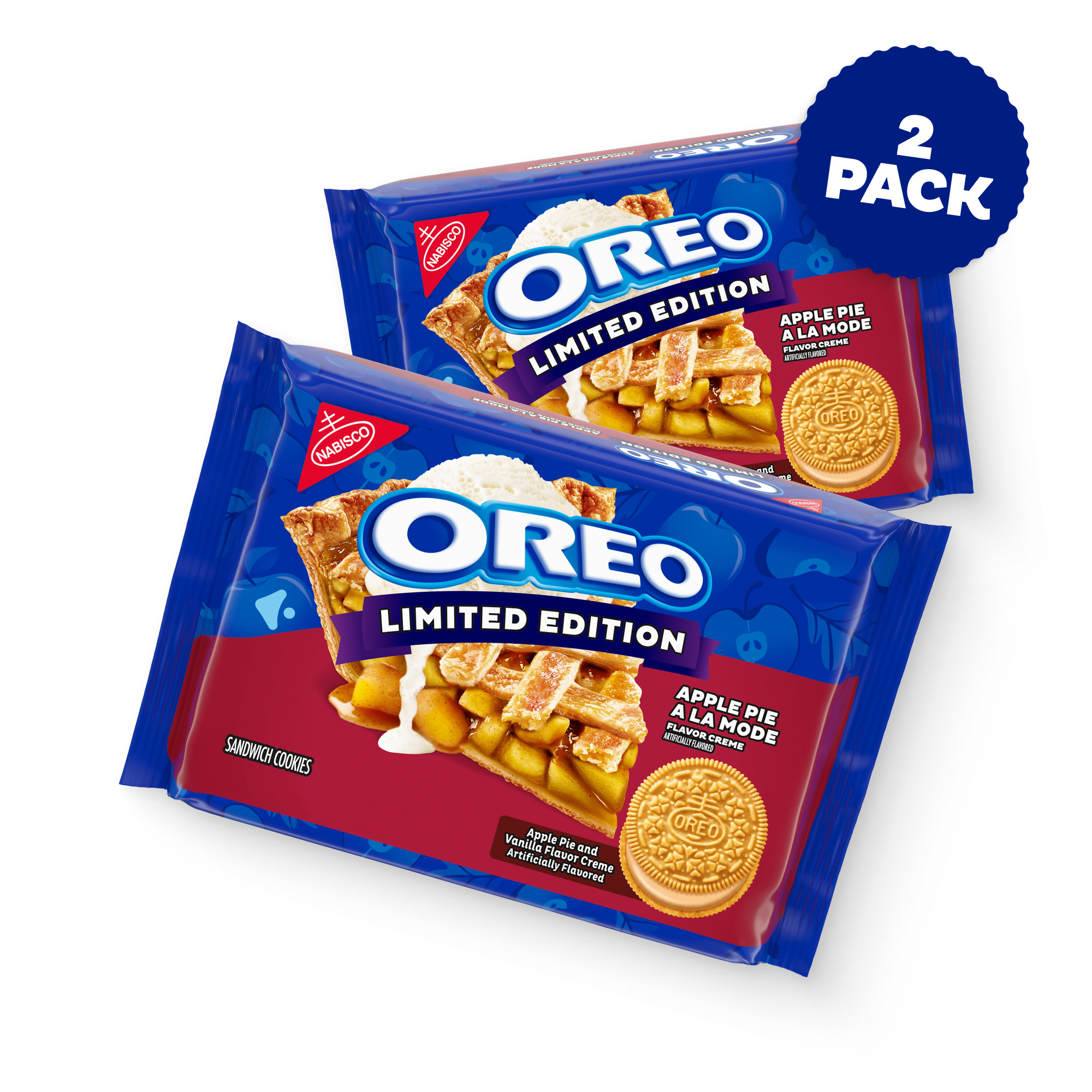 Apple Pie a la Mode Sandwich Cookies, Limited Edition, 2 Pack J0