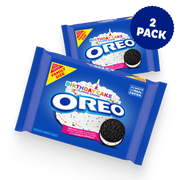 Birthday Cake Creme Chocolate Sandwich Cookies, Family Size, 2 Pack G5