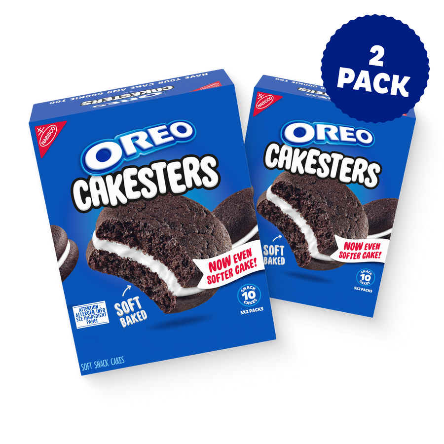 Cakesters Soft Snack Cakes, Snack Packs, 2 Pack J6