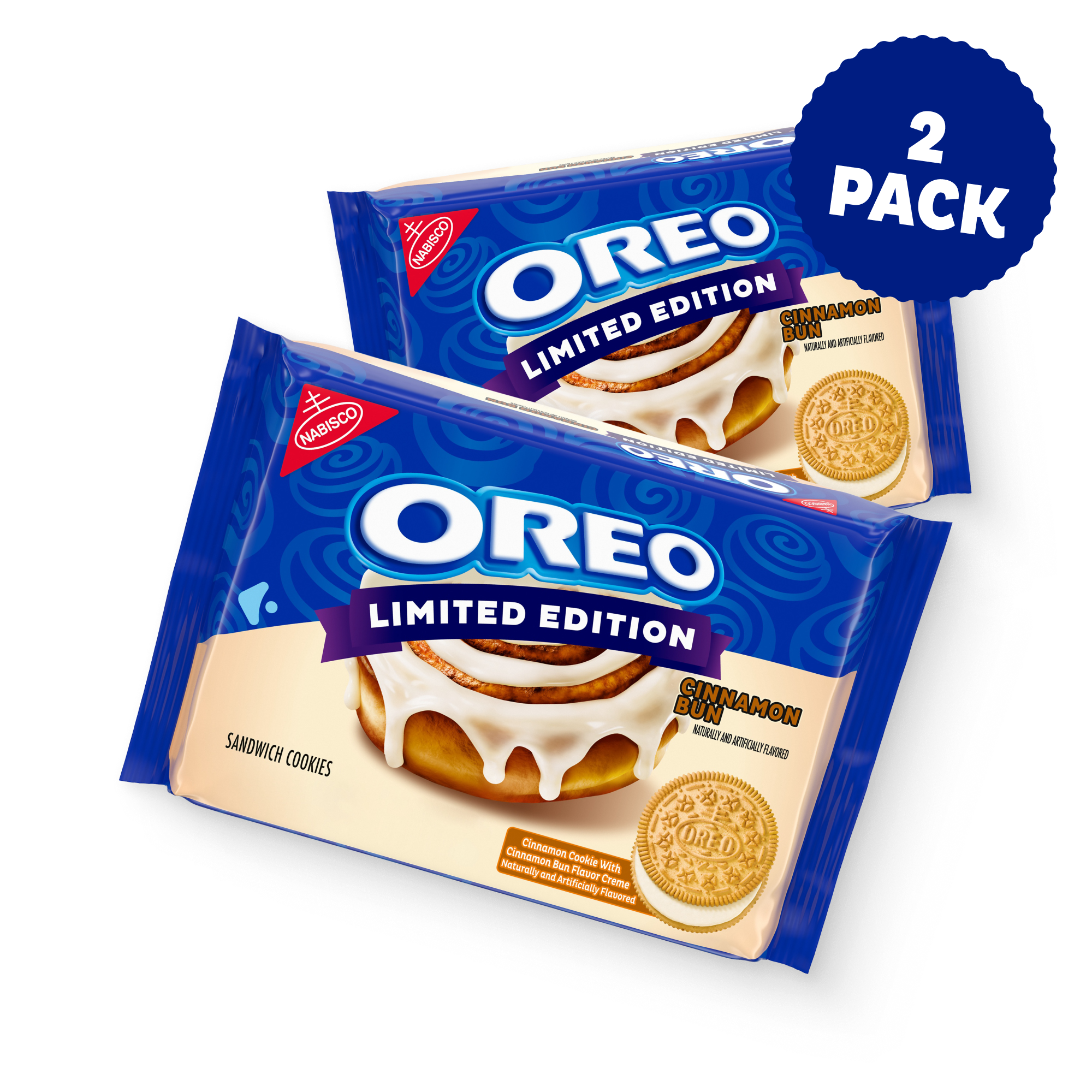 Cinnamon Bun Sandwich Cookies, Limited Edition, 2 Pack H0