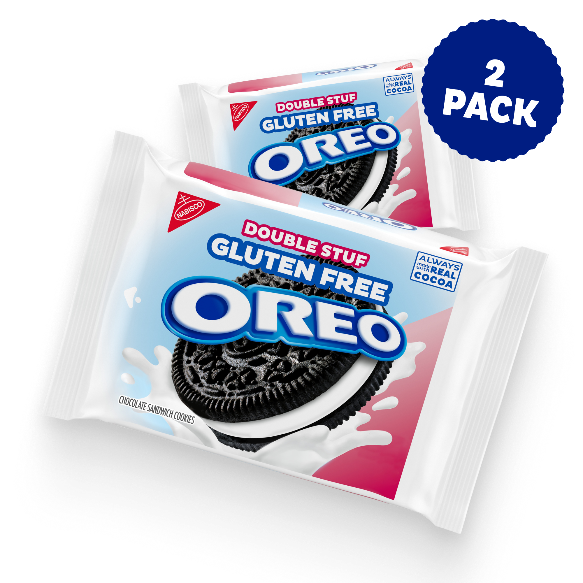 Double Stuf Gluten Free Chocolate Sandwich Cookies, 2 Pack G3