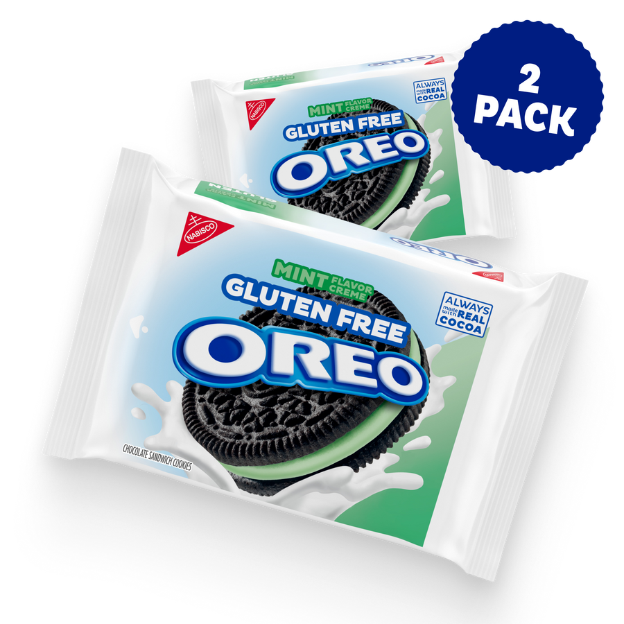Gluten Free Mint Creme Chocolate Sandwich Cookies, 2 Pack G5