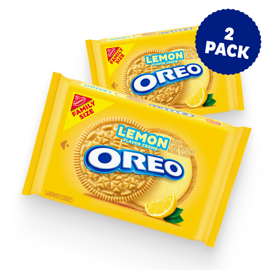 Lemon Creme Sandwich Cookies, Family Size, 2 Pack G2