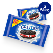 Mega Stuf Chocolate Sandwich Cookies, Family Size, 2 Pack J5