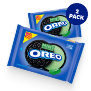 Mint Creme Chocolate Sandwich Cookies, Family Size, 2 Pack H8