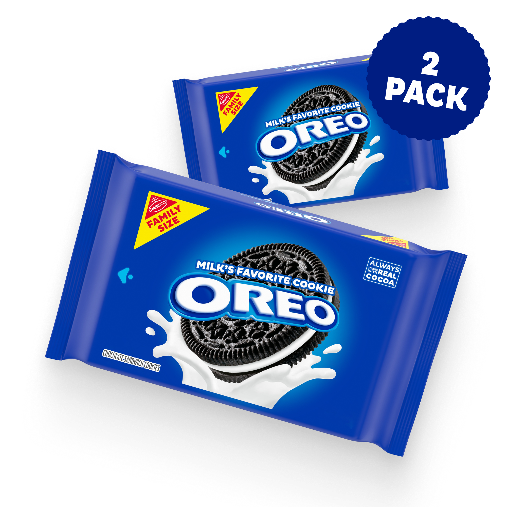 Chocolate Sandwich Cookies, Family Size, 2 Pack H1