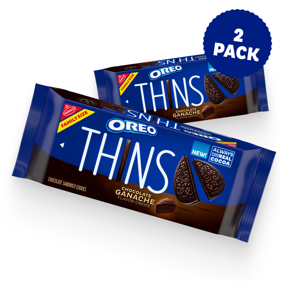 Thins Chocolate Ganache Creme Sandwich Cookies, Family Size, 2 Pack I4