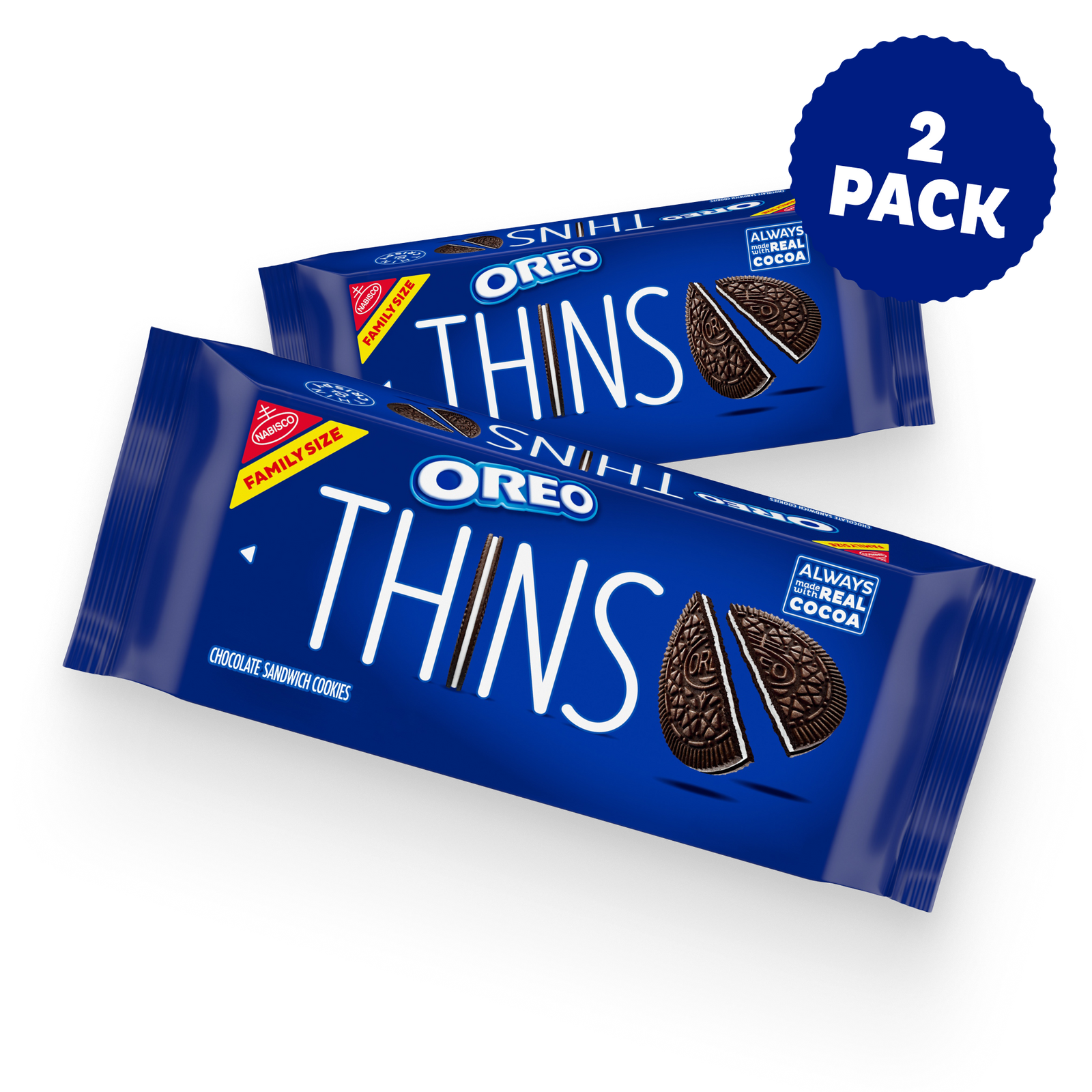 Thins Chocolate Sandwich Cookies, Family Size, 2 Pack J2