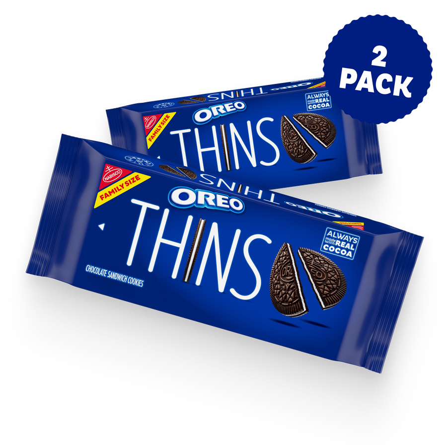 Thins Chocolate Sandwich Cookies, Family Size, 2 Pack J2