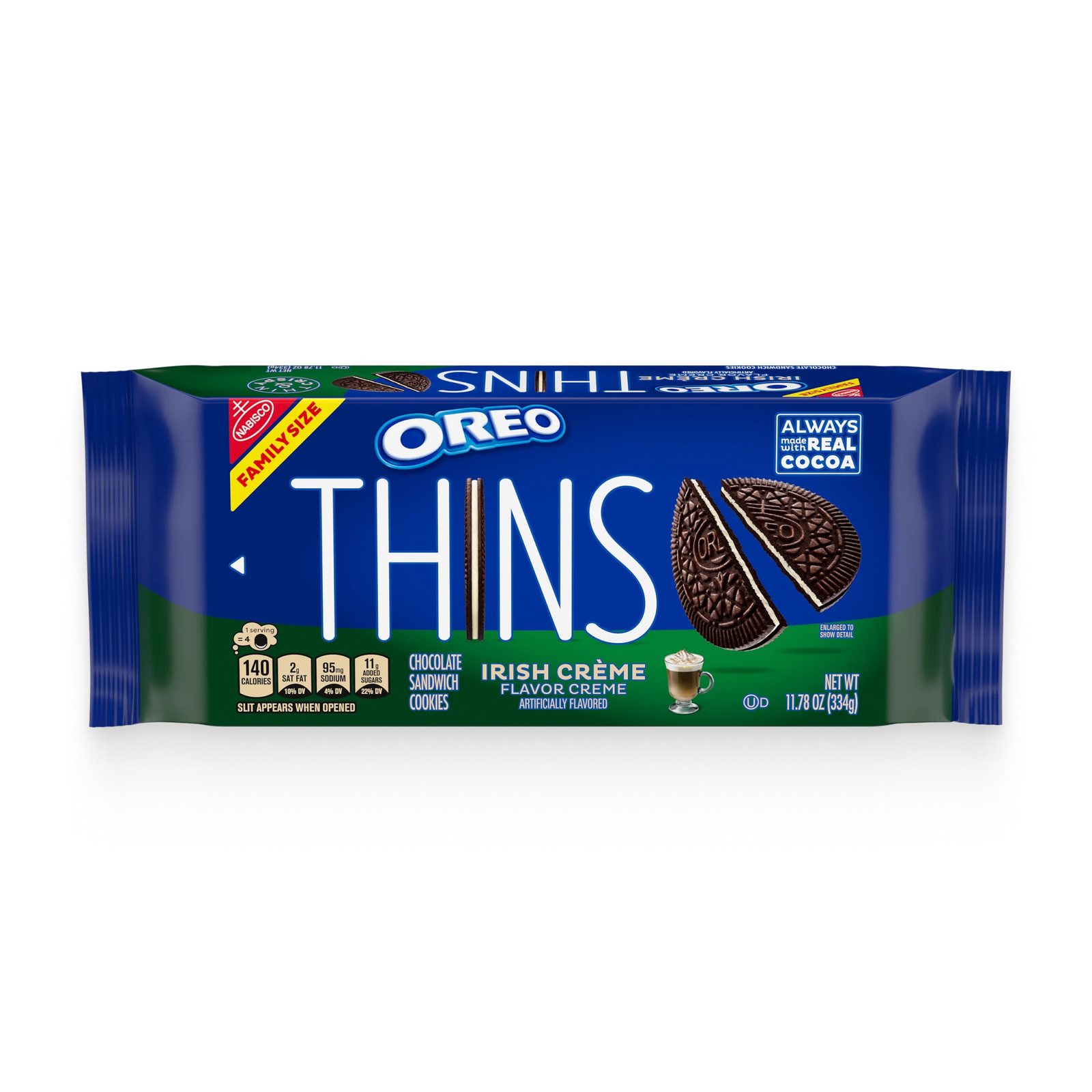 Thins Irish Crème Chocolate Sandwich Cookies, Family Size G6