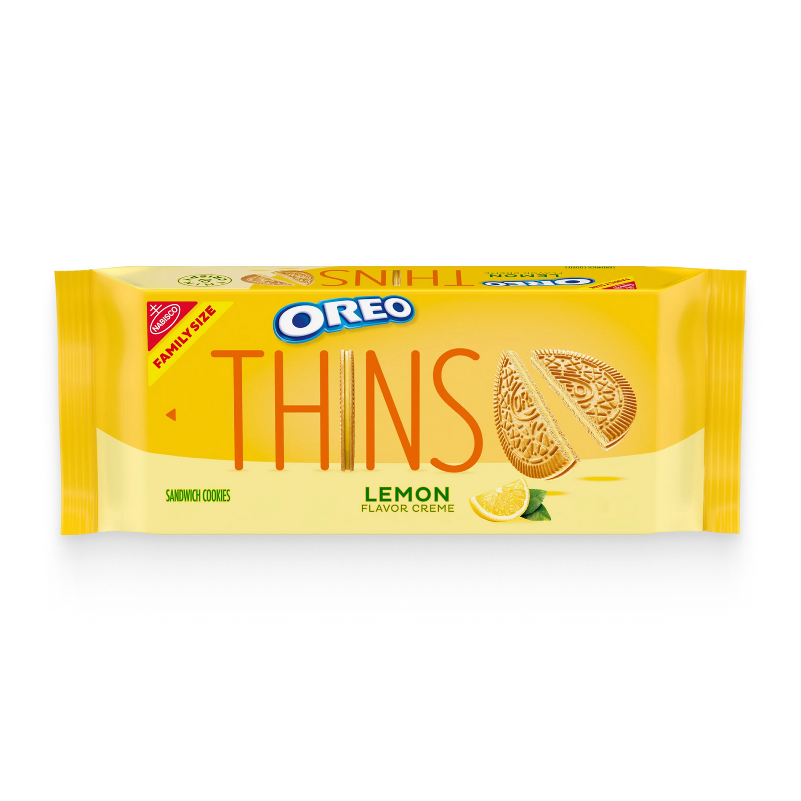 Thins Lemon Creme Sandwich Cookies, Family Size H0