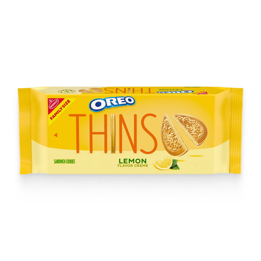 Thins Lemon Creme Sandwich Cookies, Family Size H0