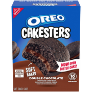 Cakesters Double Chocolate Soft Snack Cakes, Snack Packs H1